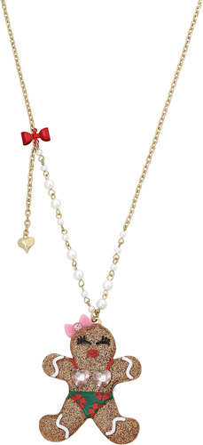 Collar Largo Con Colgante De Pan De Jengibre De Betsey Johns