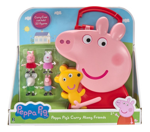 Figuras Con Estuche Peppa Pig Carry Along Friends 