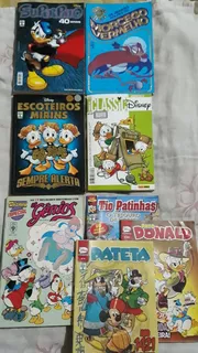 8 Hq Super Pato 40 Anos + Escoteiros Mirins +morcego Vermelho +disney Especial 130 Os Gênios +classic Disney + Donald + Pateta+ Tio Patinhas Disney Editora Abril/panini G3