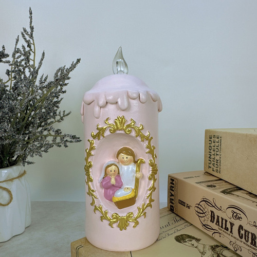 Vela Con Forma De Belén K Night Light, Navidad, Pesebre De L
