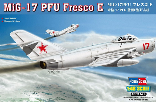 Hobby Boss Mig-17 pfu Fresco E Avion Modelo Construccion Kit