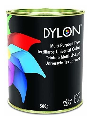 Tinte Para Tela - Dylon Ebony Black Tinte Multiusos Lata 500