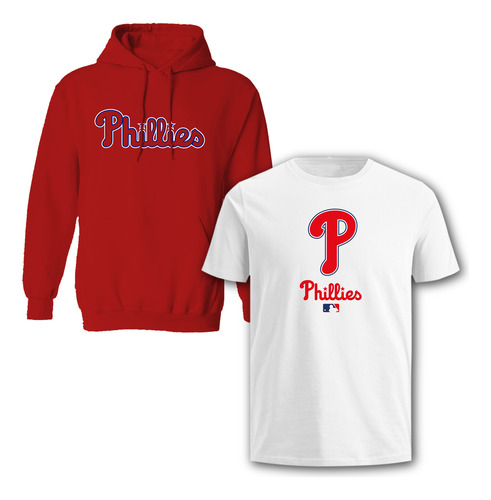 Paquete: Sudadera + Playera Mlb Philadelphia Phillies