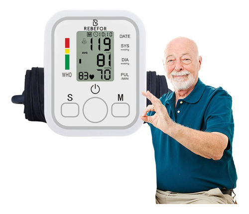Toma presión digital de brazo automático Genérica Blood pressure monitor battery pressure intake arterial pressure meter