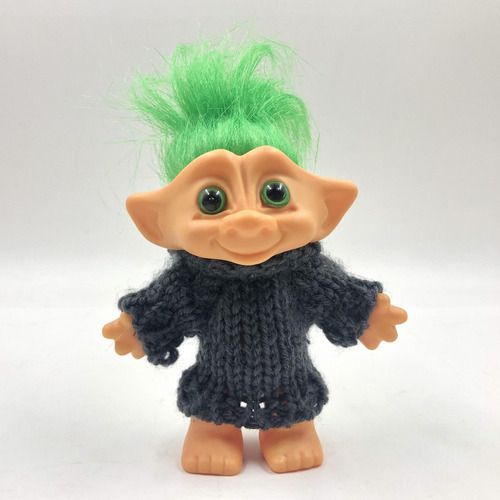 3x Lucky Troll Dolls Pelo De Color Little Guy Toy Dollhouse