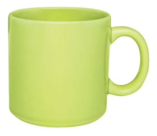 Jarro Taza Mugg 360 Ml Cerámica Biona Con Asa Colores X 6 Un