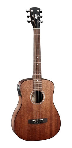 Violão Cort Aço Adminiedx Elétrico Mahogany Com Bag
