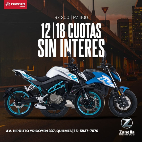Imagen 1 de 25 de Cfmoto Rz 400 By Zanella Bonificación Contado - 12/18 S/inte