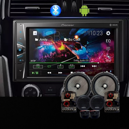 Pantalla 7 Bluetooth Pioneer+ Set De Medios 6.5 Focal