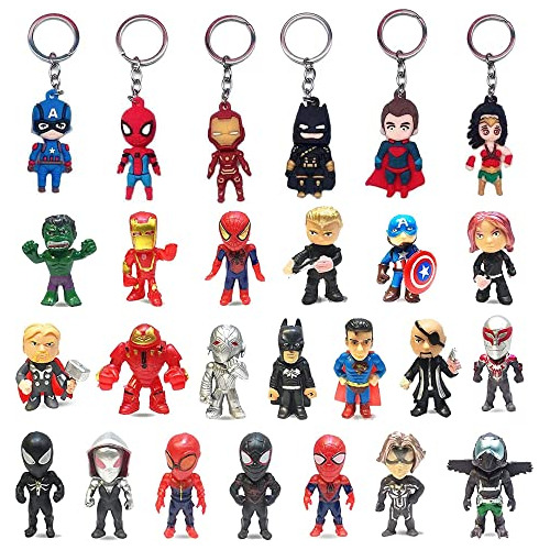 26pcs Mini Superhero Action Figure Christmas Tree Ornam...