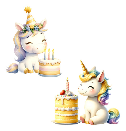 Kit Imagenes Png Clipart Cumpleaños De Unicornio Fiestas