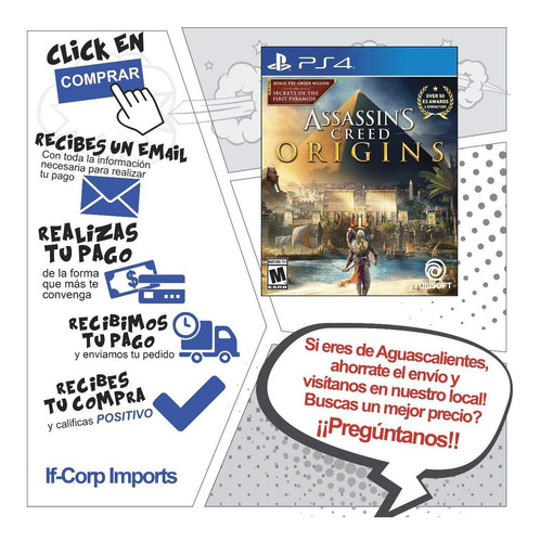 Assassins Creed Origins Edicion Estandar Ps4