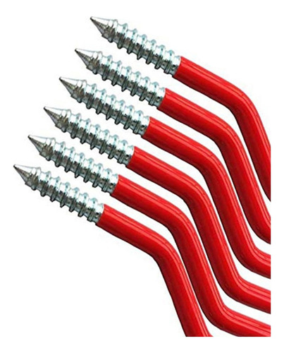 6 Ganchos Gargae De Metal De Acero Para Almacenamiento De