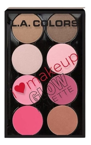 Paleta Rubor Iluminador I Heart Makeup. L A Colors