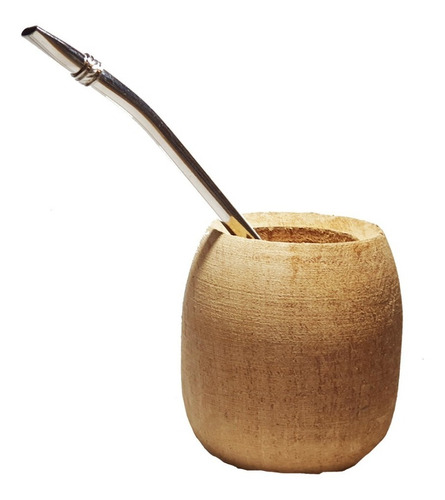 Mate De Madera Algarrobo Para Pintar Boca Ancho Grande
