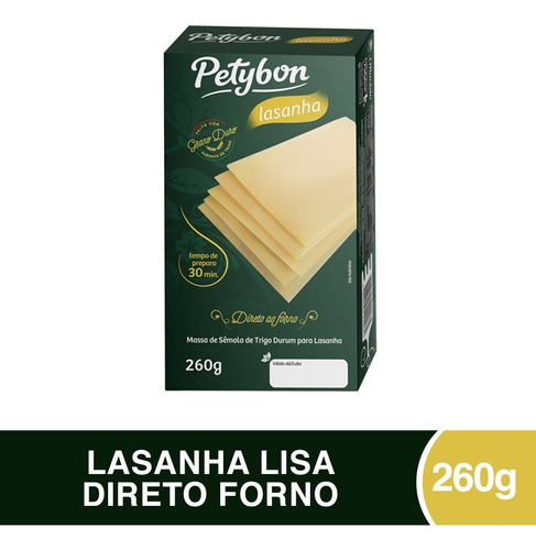 Lasanha Grano Duro Direto Forno Petybon 260g
