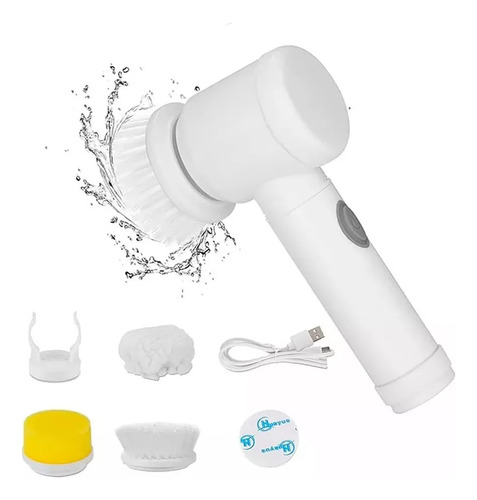 Cepillo De Limpieza Eléctrico 5 En 1 Cocina Baño Pisos Pared