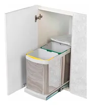 Comprar Portaresiduos Rectangular Acero Inox 2 Recipientes Starax