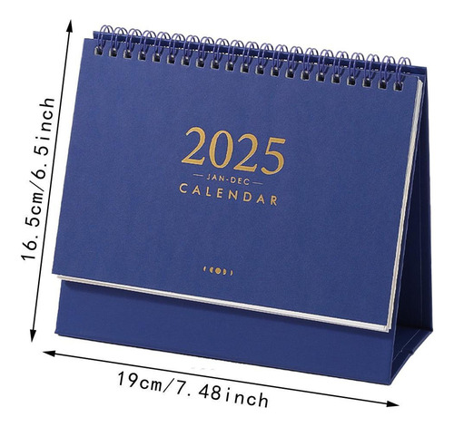 2025 Desk Calendar, Blue Blotter Calendar