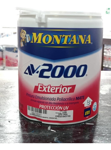 Pintura De Caucho Exterior Av2000 Montana Marfil Oriental. 