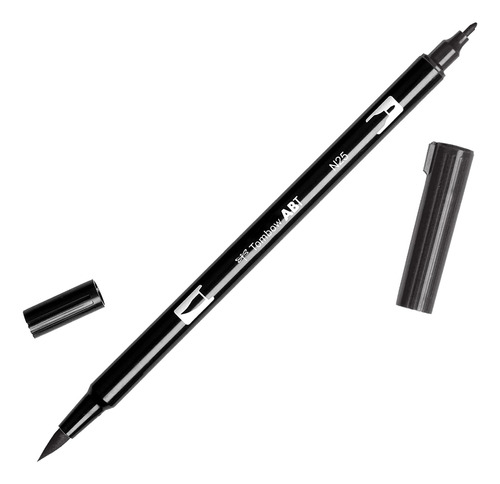 Marcador Artístico Dual Brush Pen, N25 - Negro Lámpar...
