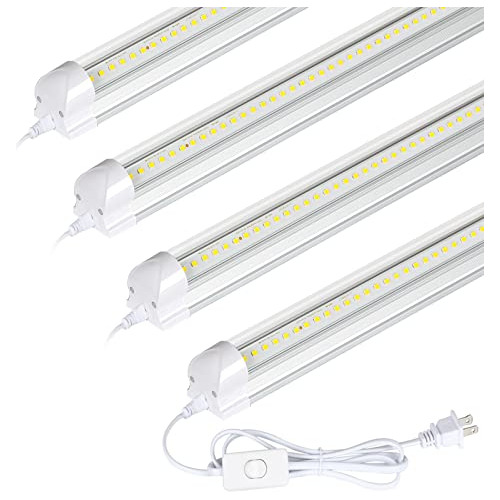 Luz Led De Taller De 60w Y 6 Pies, 7800 Lúmenes, Luz B...