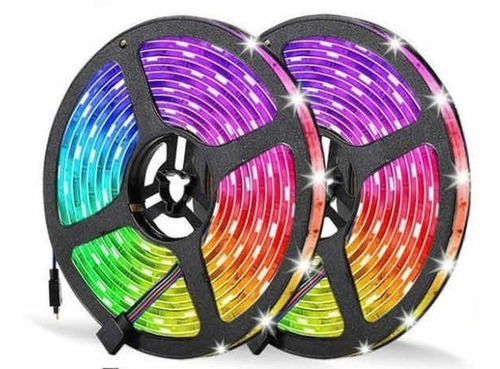 Imagen 2 de 8 de Tira Luces Led 5050 Rgb, Kit Completo,control Y Fuente