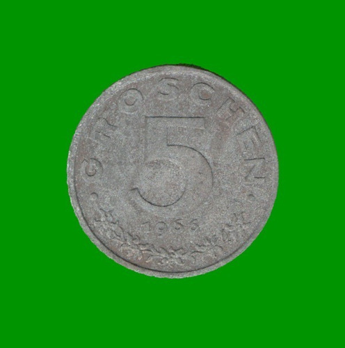 Moneda De Austria 5 Groschen, Año 1966, Estado Usada.-