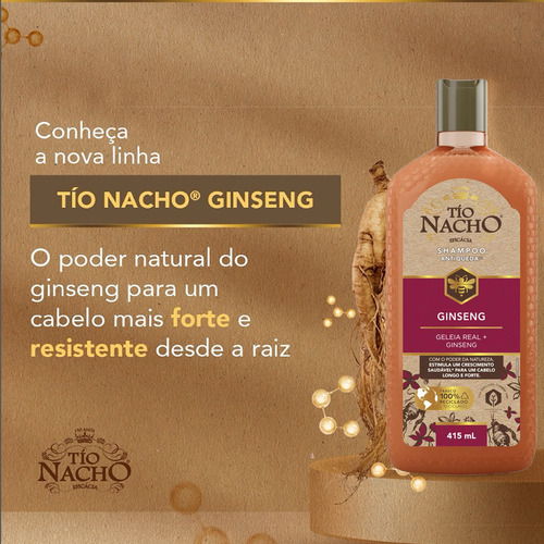 Shampoo + Condicionador Ginseng Tio Nacho 415ml