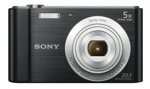Imagem 1 de 7 de Câmera Sony Cyber-shot Dsc-w800 20.1 Mp Tela Lcd Hd Preta
