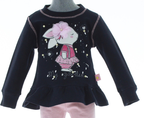 Conjunto Leggings Niña Rosa 3271 2 Piezas 1 A 5 Años