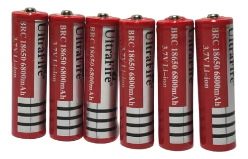 Bateria Recargable UltraFire 18650 3.7V 6,800mAh