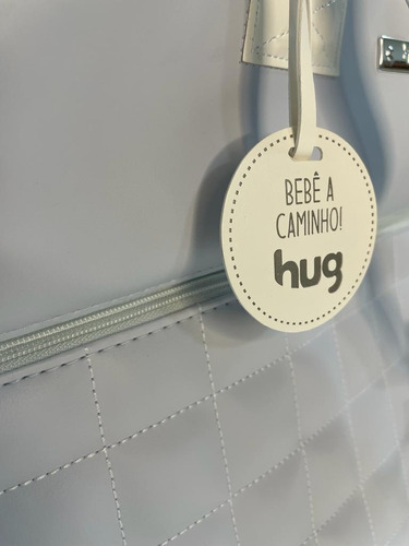 Bolsa Maternidade Quadriculada Azul Xg - Hug
