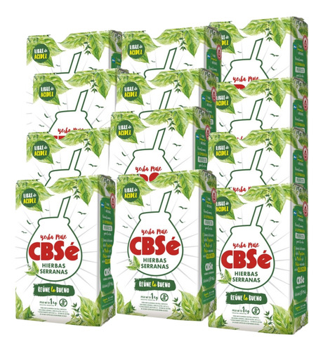 Yerba Cbse Hierbas Serranas 1 Kilo X12