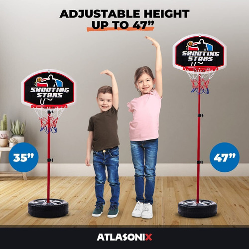 Atlasonix Soporte De Aro De Baloncesto,altura Ajustable.2-5a