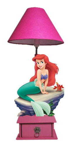 Lámpara De Buro Personaje Princesas Ariel Sirenita 10 Piezas