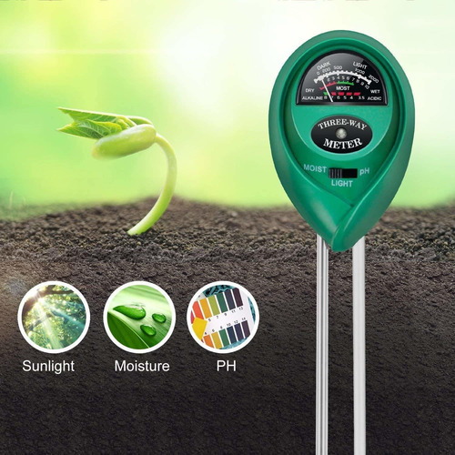 Ipower - Medidor Digital De Agua Con Ph Y 3 En 1 Para Planta