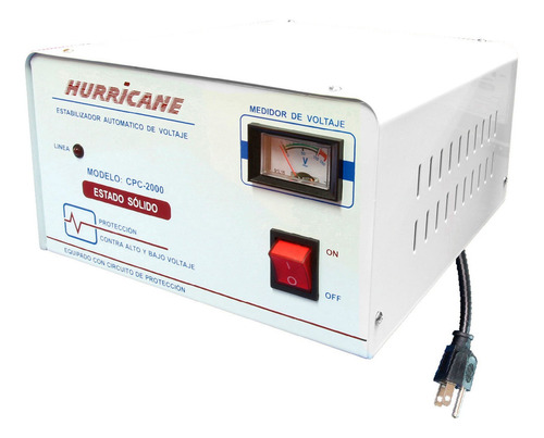 Estabilizador Estado Sólido 2000w Cpc-2000 Hurricane