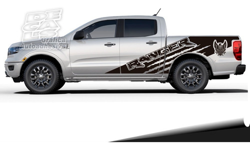 Calco Ford Ranger 2014 - 2018 Monst Army Juego Con Portón