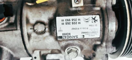 Compressor Ar Condicionado Citroen C4 Cactus 2020 9822826880 Compressor Ar Condicionado Citroen C4 Cactus 2020 9822826880