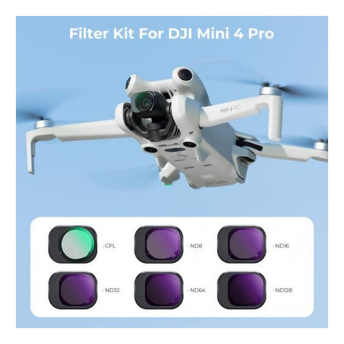 Filtro Cpl + Nd8/nd16/nd32/nd64/nd128 Para Dronde Mini 4 Pro