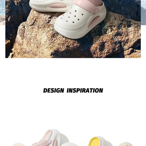Zapatos Con Agujeros De Dibujos Animados De Fondo Grueso Par