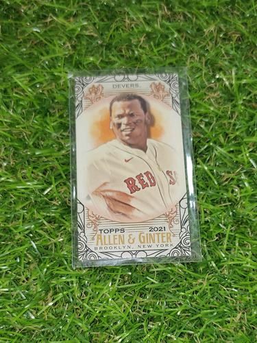 Cv Rafael Devers Mini Black Border 2021 Topps Allen & Ginter