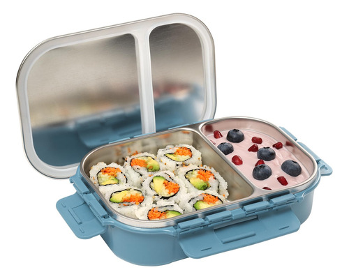 Caja De Bento De Acero Inoxidable Para Hombres, 24 69b7w