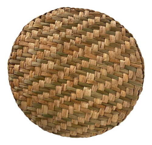 Peneira De Palha Grande Decoração De Parede Boho 43cm