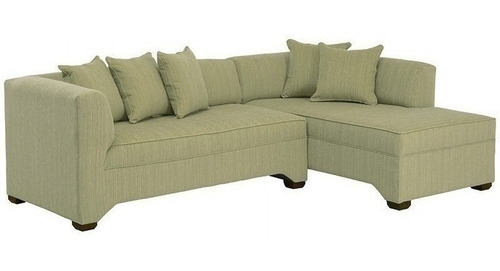 Seccional Metropolis Derecho Chenille Verde/ Muebles América