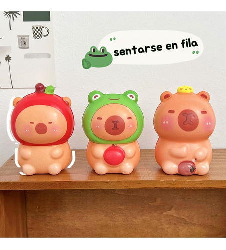 Juguetes Antiestrés Capibara Squishys Estirable Relajante