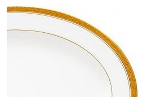 Platon Oval De Porcelana Crestwood Gold 40 Cm Noritake
