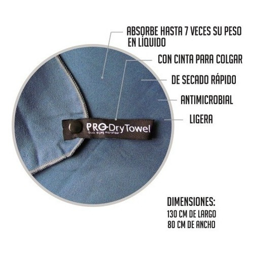 Toalla Deportiva K6 Con Bolso Mallado Transpirable
