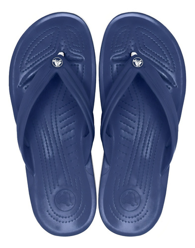 Sandalias Crocs Crocband Flip Fácil De Limpiar Unisex Adulto Color Azul Marino
